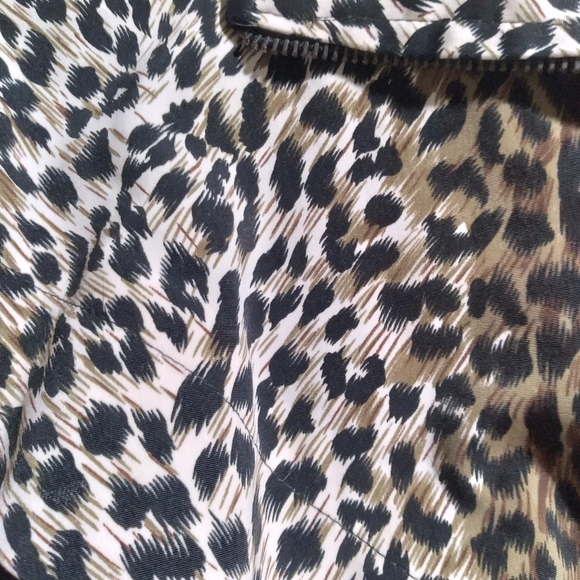 Aquarium Age Jacket Womens Size OSFM Leopard Print Long Length - Picture 6 of 12